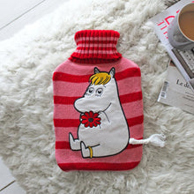 Load image into Gallery viewer, Moomin Stripey Hot Water Bottle With Snorkmaiden
