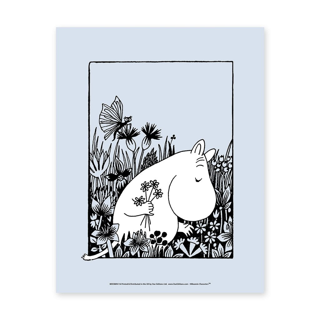 Moomin Art Print - Flowers
