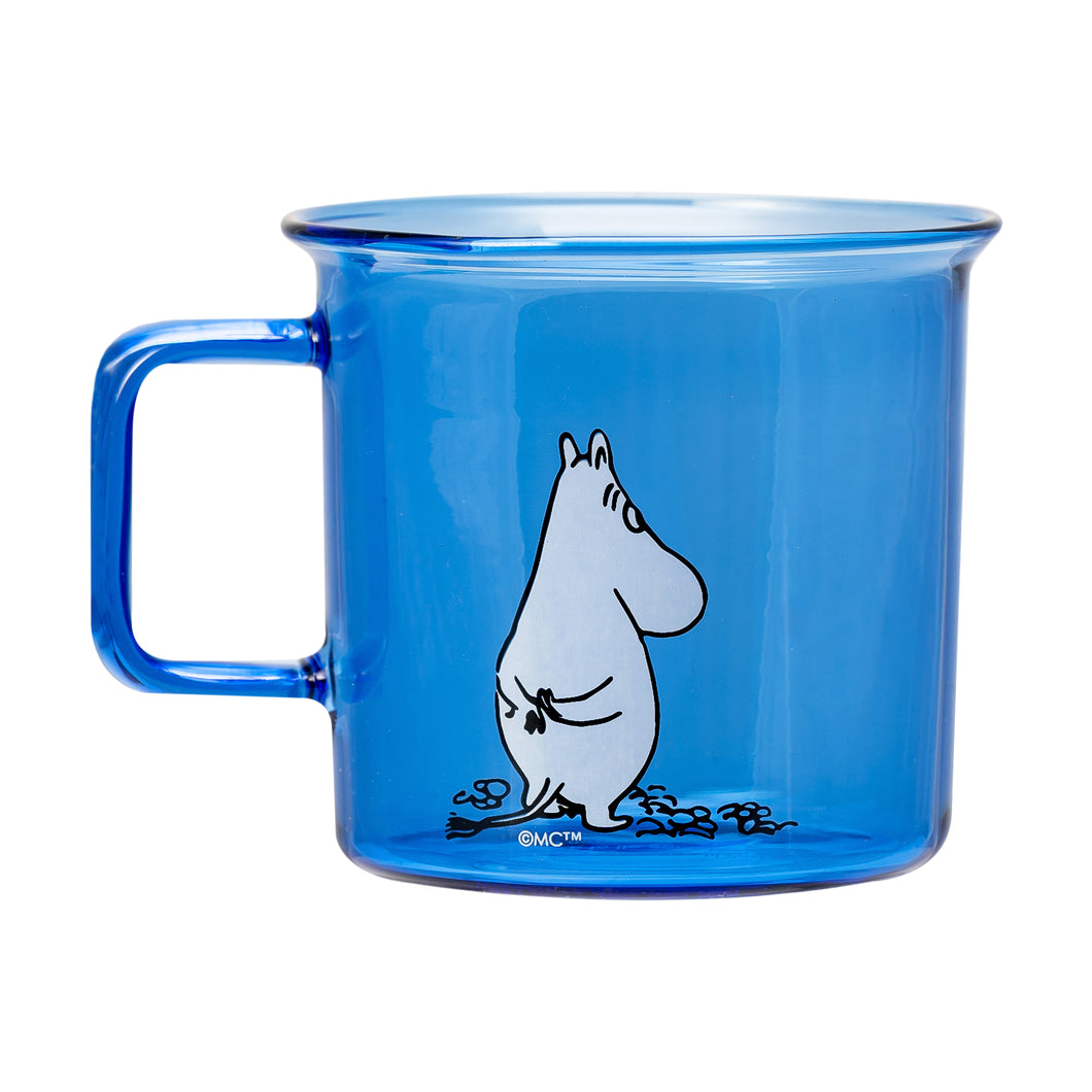 Moomin Glass Mug Moomin - Blue