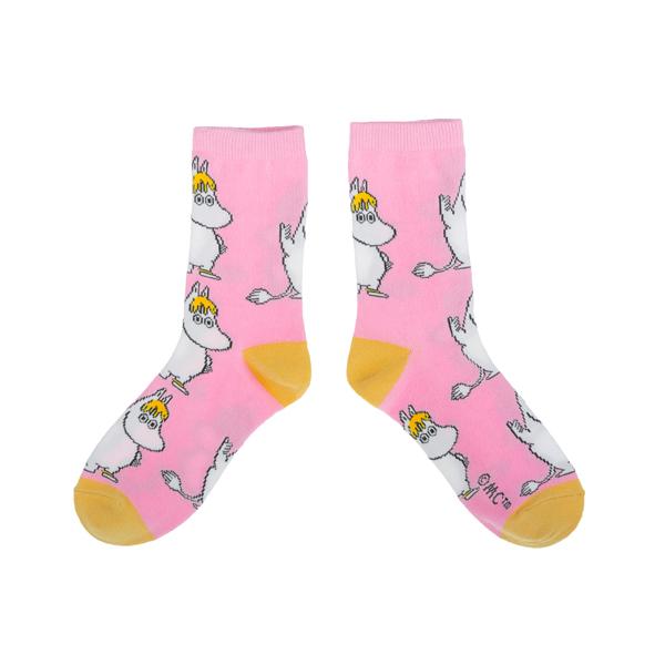 Snorkmaiden Ladies Socks - Pink/Yellow