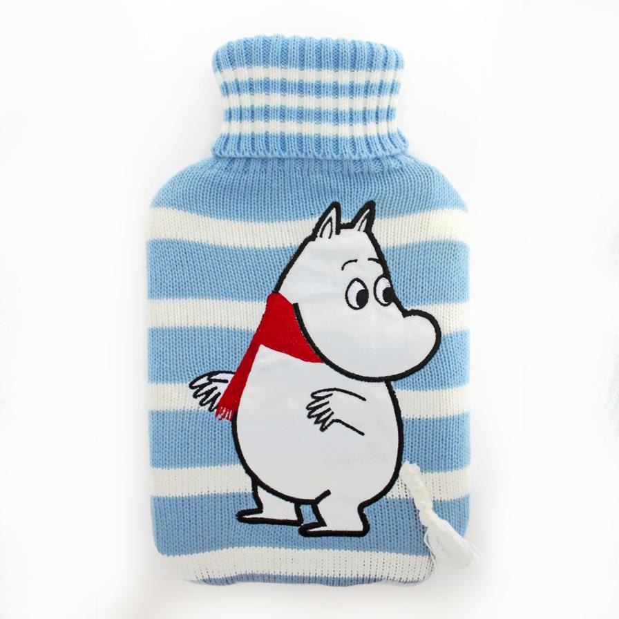 Moomin Stripey Hot Water Bottle With Moomin