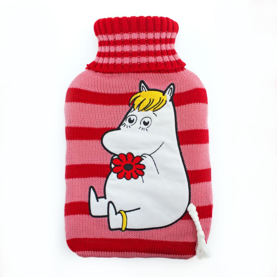 Moomin Stripey Hot Water Bottle With Snorkmaiden