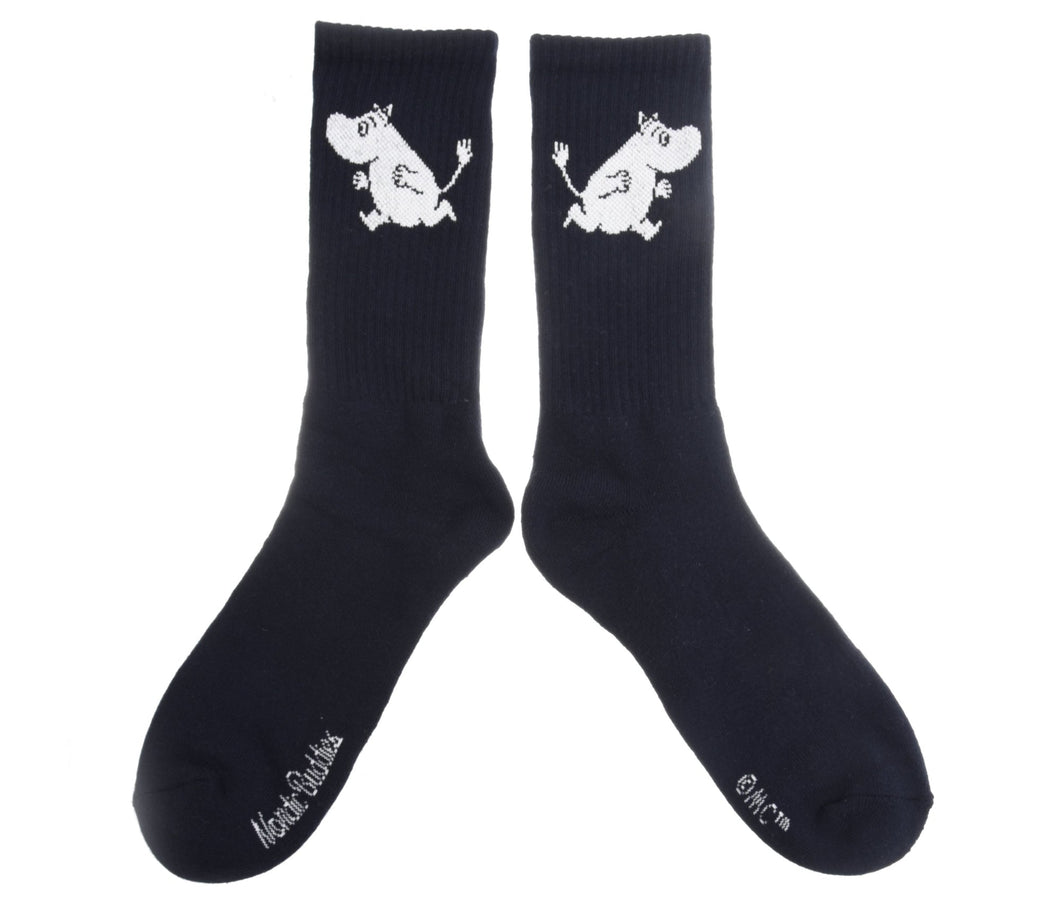 Moomintroll Running Mens Sport Socks - Black
