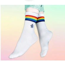 Load image into Gallery viewer, The Groke Retro Ladies Socks - White
