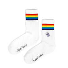 Load image into Gallery viewer, The Groke Retro Ladies Socks - White
