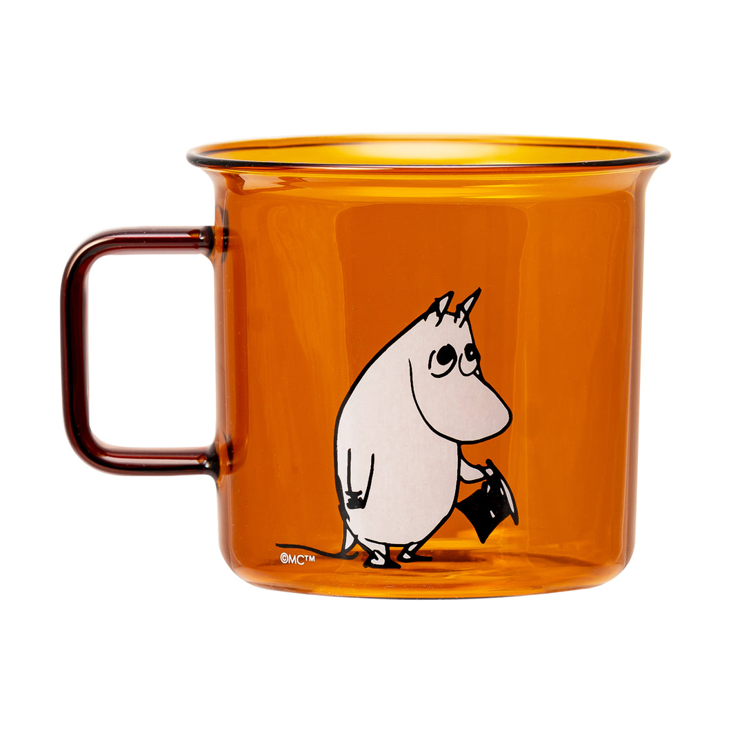 Moomin Glass Mug Moominpappa - Amber