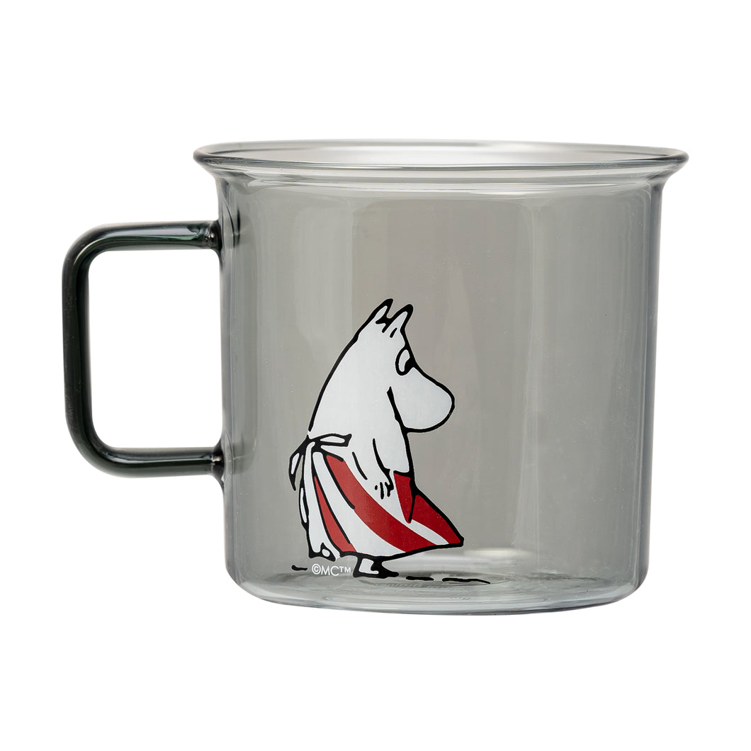 Moomin Glass Mug Moominmamma - Grey