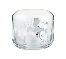 Load image into Gallery viewer, MOOMIN CANDLE HOLDER SNOWFALL 8CM
