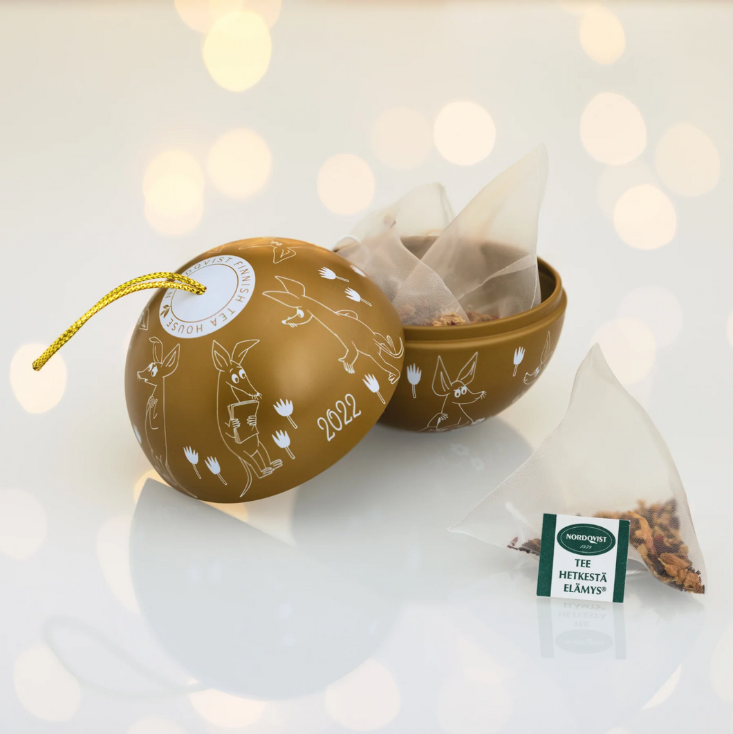 Sniff Christmas Tea Bauble - Gold