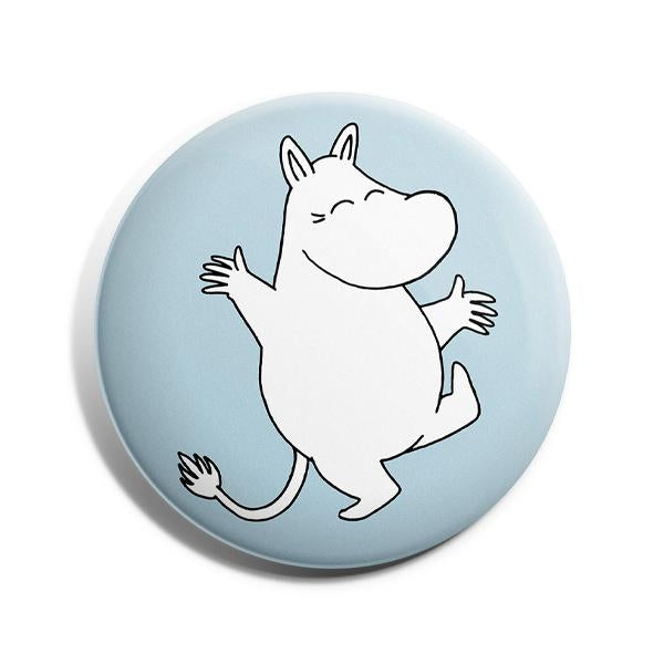 Badge - Jumping Moomin, Blue