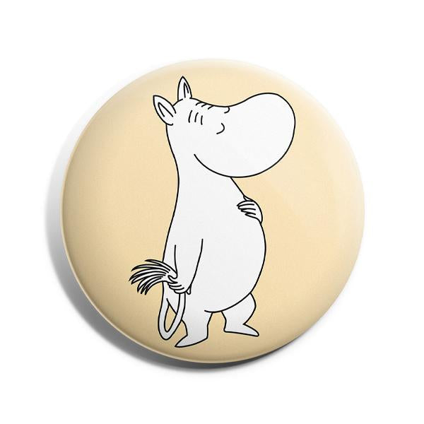 Badge - Moomintroll, Cream
