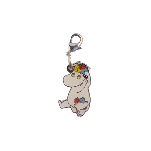Clip on charm - Snorkmaiden with flowers