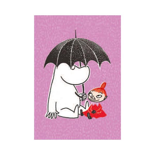Mini card - Moomin & Little My Umbrella