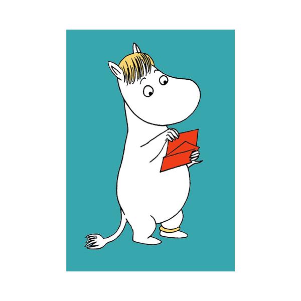 Mini card - Snorkmaiden with a Letter