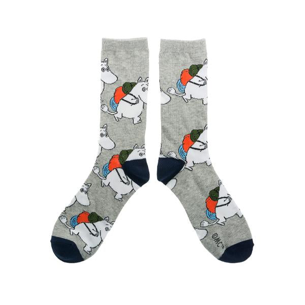 Moomin Adventure Men Socks - Grey/Navy