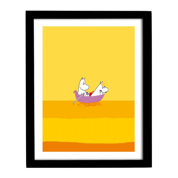 Moomin Art Print - Boat (Yellow)
