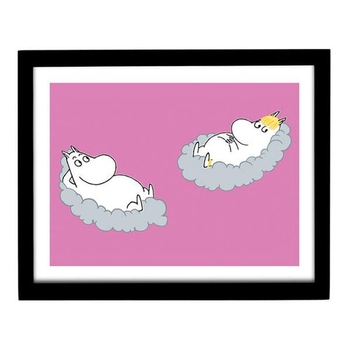 Moomin Art Print - On the Clouds