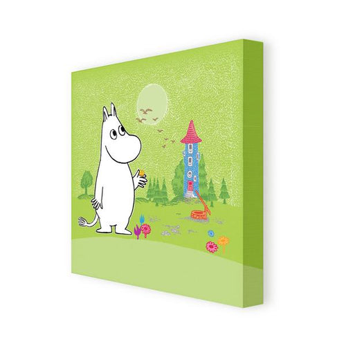 Moomin Canvas Print - Birthday Button, Green