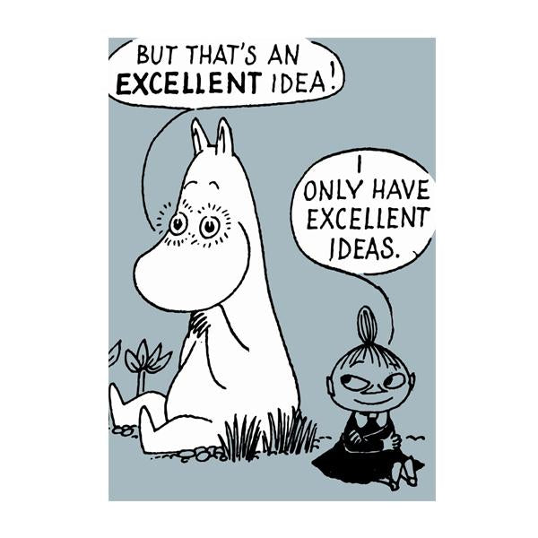 Moomin Card - An Excellent Idea (Grey)