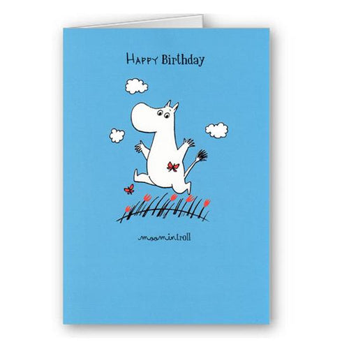 Moomin Card - Happy Birthday (Blue)