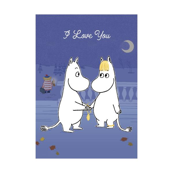 Moomin Card - I Love You/Purple