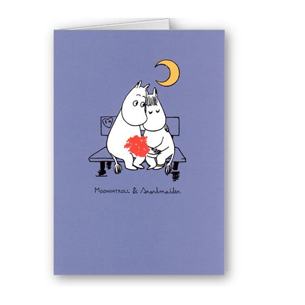 Moomin Card - On the Bench