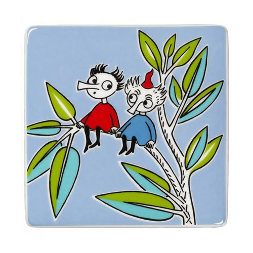 Moomin Deco Tree Tile - Thingummy and Bob