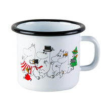 Load image into Gallery viewer, Enamel Mug - Moomin Family (Colors, 2.5dl)
