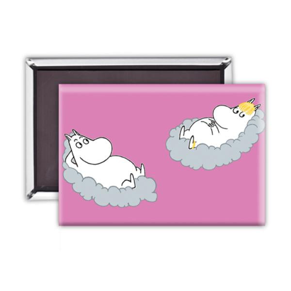 Moomin Magnet - On the Clouds, Pink