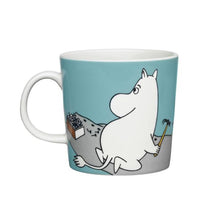 Load image into Gallery viewer, Moomin Mug - Moomintroll turquoise NEW- back

