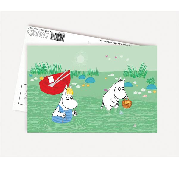 Moomin Postcard - Looking for Shells