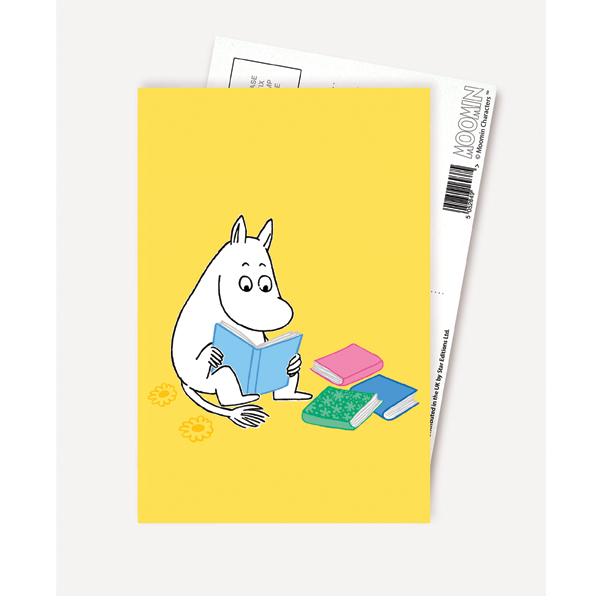 Moomin Postcard - Moomintroll Reading