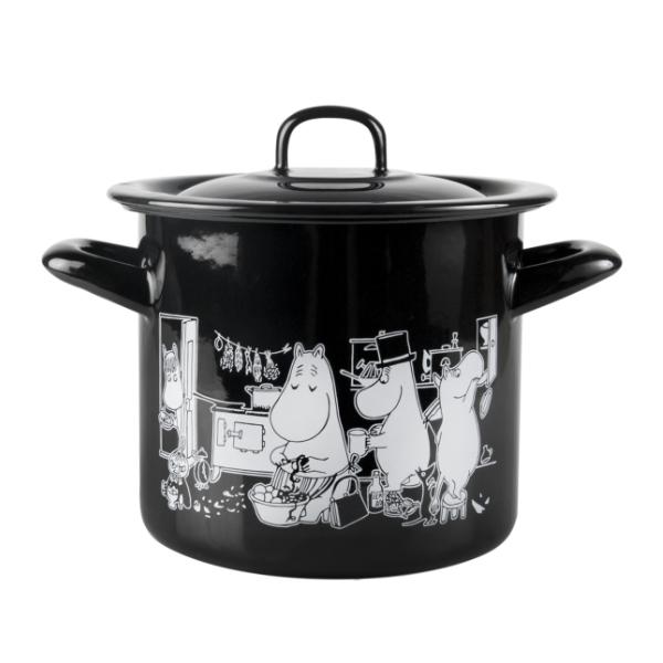 Moomins Enamel Pot - In the Kitchen (3.5L)