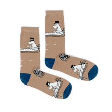 Load image into Gallery viewer, Moominpappa Men Socks - Boating/Beige
