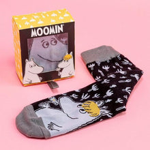 Load image into Gallery viewer, Socks - Moomin &amp; Snorkmaiden Black
