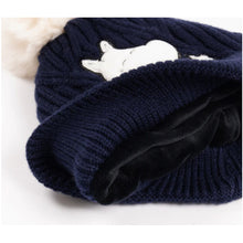 Load image into Gallery viewer, Moomintroll Winter Beanie Kids - Navy Blue
