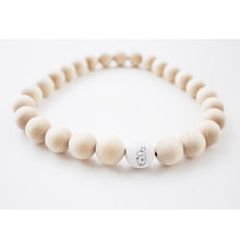 Load image into Gallery viewer, Wooden Big Bead Necklace - Natural, Moomintroll
